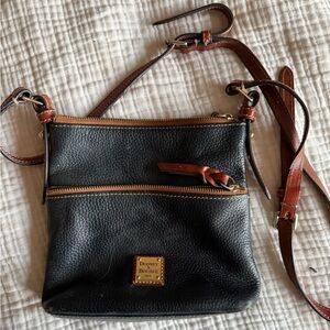 Dooney & Bourke Black Leather Crossbody Bag